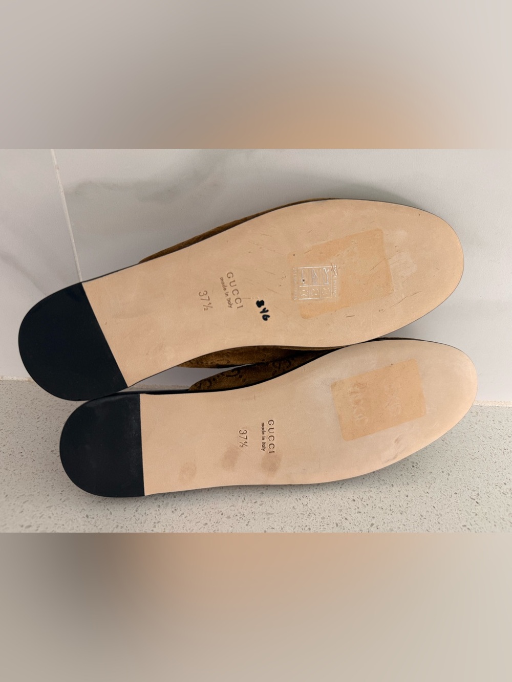 GUCCI Horsebit GG Suede Mule EU 37.5 US 7.5 - Picture 8 of 8